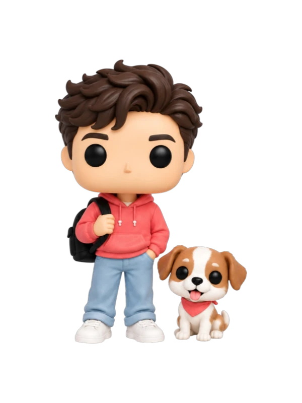 Персоналізована фігурка Funko Pop з собакою або котом по фото