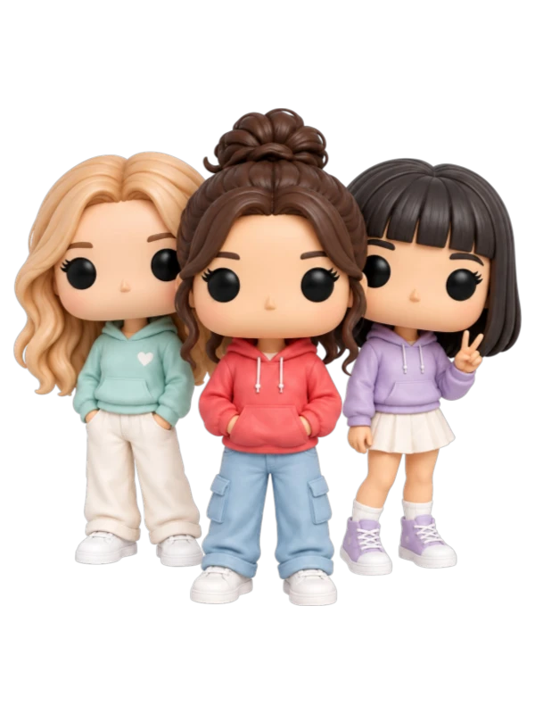 Груповий набір із трьох кастомних фігурок Funko Pop
