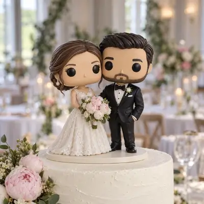 Відгук про весільні фігурки у стилі funko pop на торт від молодят з Києва